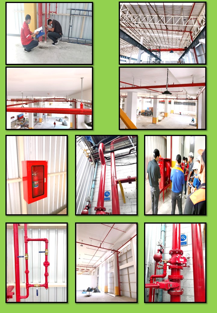 ติดตั้งระบบดับเพลิงอาคารผลิต