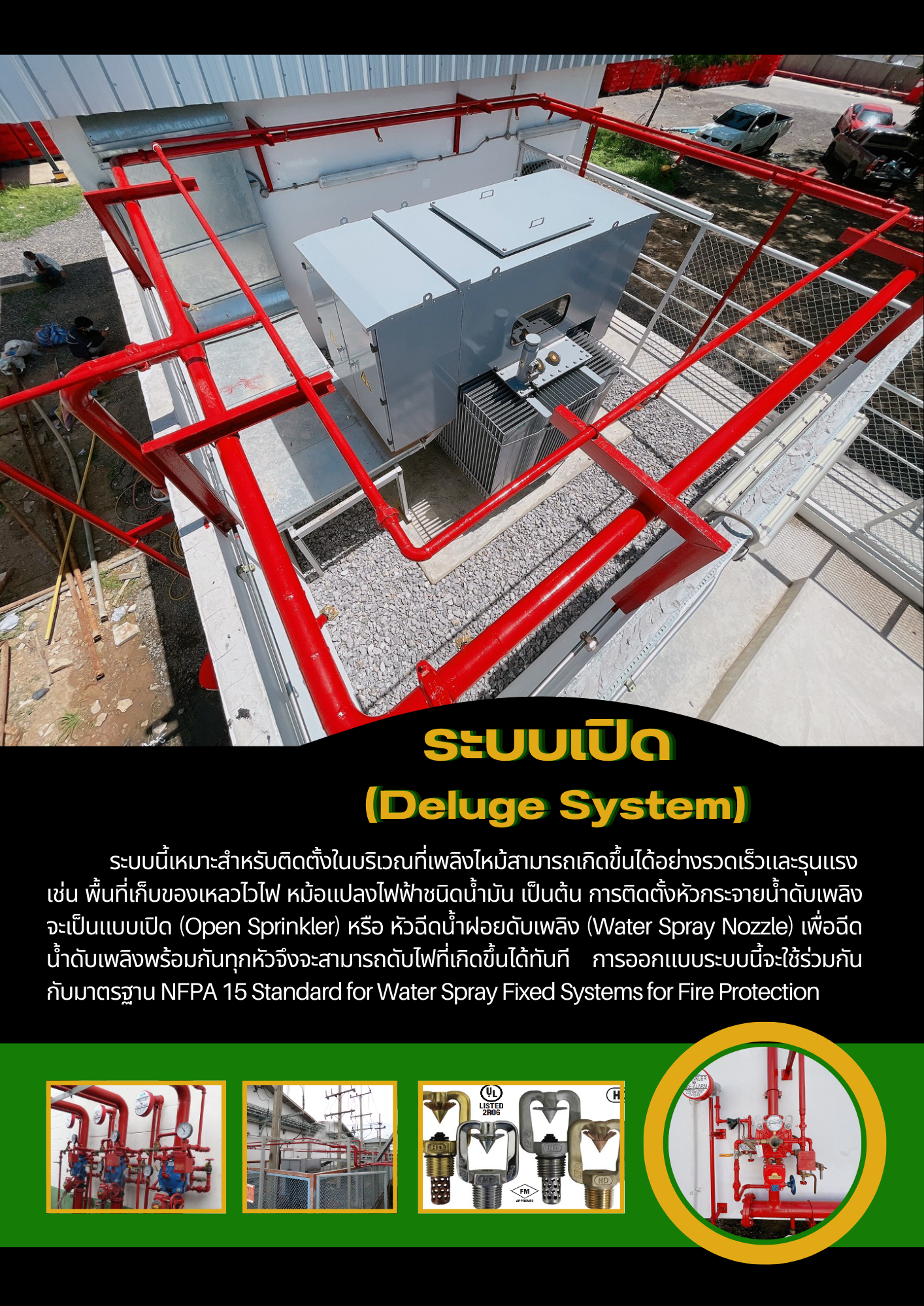 ระบบเปิดน้ำ (Deluge System)